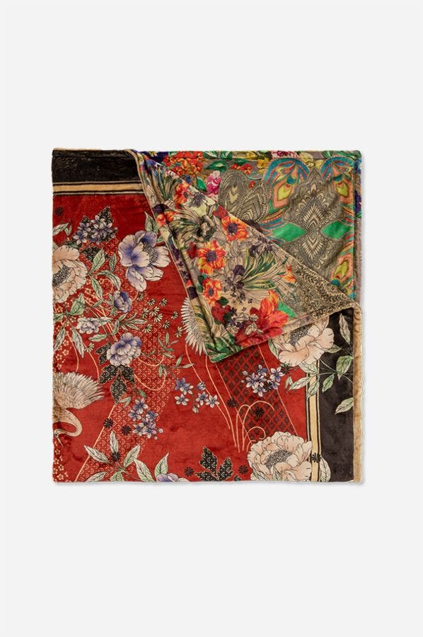 Royal Crane Cozy Blanket - Main Image